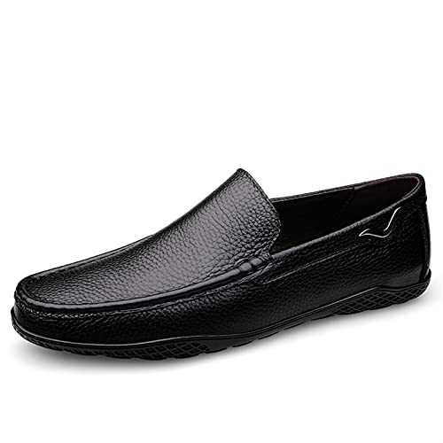 Mens Loafers Shoe Breathable Simple Moccasins Shoes Venetian Loafers PU Leather Lightweight Flexible Anti-Slip Wedding Walking Slip On - Main Image