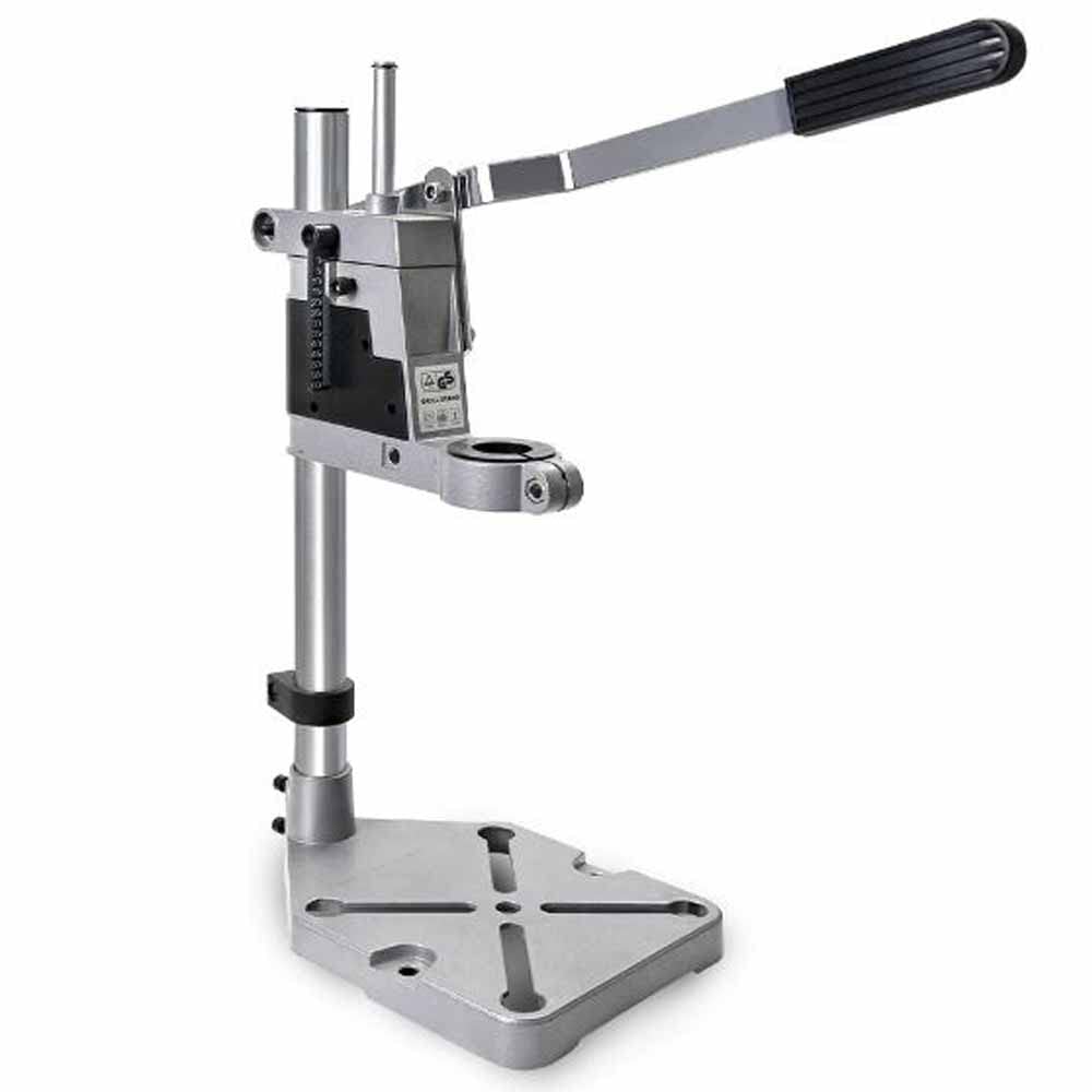 Bench Drill Press Stand Clamp Base Frame for Electric Drills DIY Tool Press Hand Drill Holder Metalworking Power Tools (Base : Aluminium, 400mm, Type : Drill Stand)