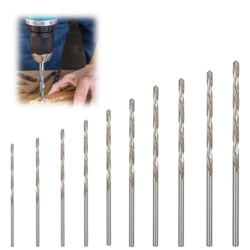 Image of 20 Silver Drill Bits 0.5-3.2mm, Cobalt Drill Bits, Metal Drill Bits for Hard Steel, Professional Drill Bit Set, Suitable for Industrial Drilling and Metalworking Projects
