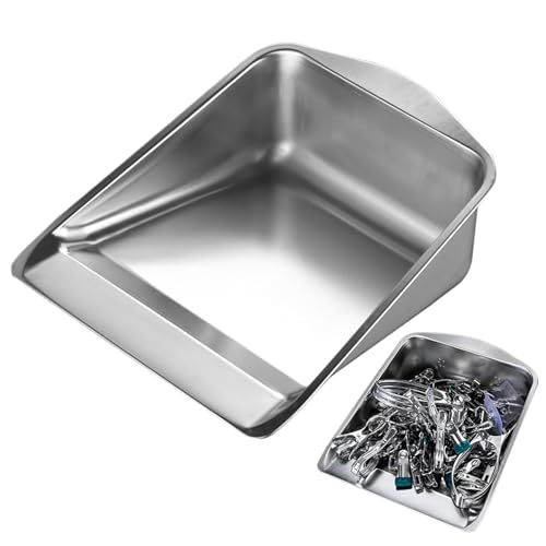 Crema de Polvo Pesada, Molde de Metal, Molde para Polvo Externo en Acero Inoxidable, sweelers de Metal portátiles para Herramientas de Limpieza de la casa, apartamento de Garaje para Bolsas