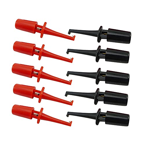 Aihasd 1.7'' Multimeter Lead Wire Kit Test Hook Clip Grabbers Test Probe SMT/SMD IC D20 Cable Welding Cover