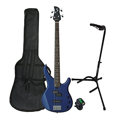 Yamaha Trbx174 Paquete Bajo Azul Funda Afinador Y Base
