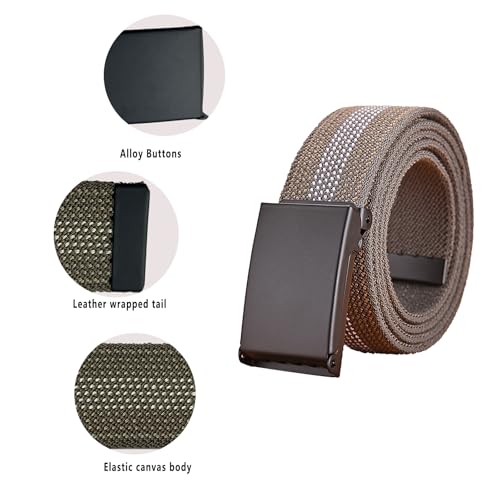 Farcauo Cinto de lona masculino trançado cinto tático para homens cinto militar cinto tecido para ho