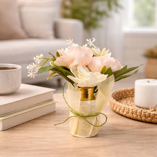 Image of Flower Diffuser with Artificial Flower Bouquet | Long Lasting Home Fragrance | Decorative Flowers for Living Room, Bedroom & Office | Premium Gift for Housewarming & Occasions