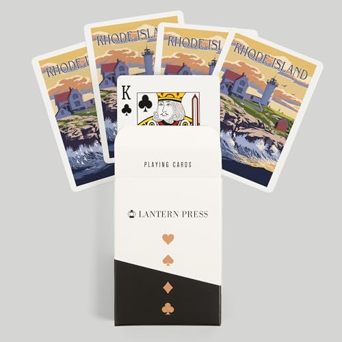 Baraja de 52 cartas tamaño póker Rhode Island miniatura 6