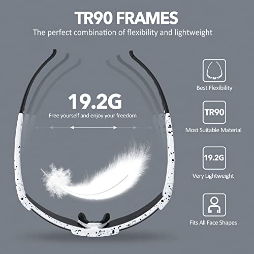 Meecoo Spring Youth Baseball Sunglasses For Boy 8-12 With 3 Interchangeable Lenses,Tr90 Frame Uv400 Protection Biking Glasses #TOP5