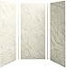 KOHLER K-97613-W11 Choreograph 42" x 42" x 96" Shower Wall Kit, CrossCut Biscuit