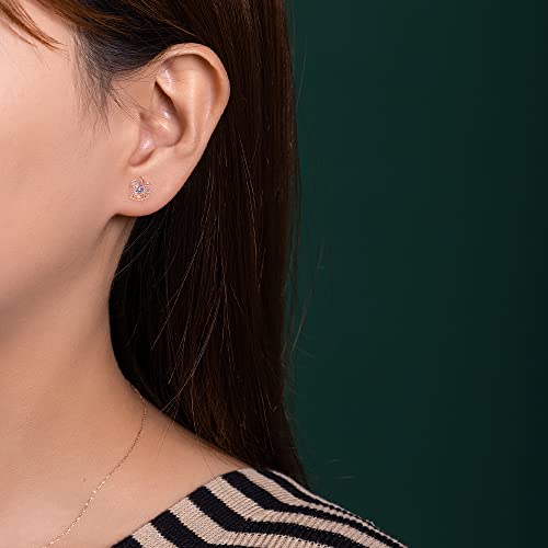 2 Pairs of Hypoallergenic Plastic Peach Earrings for Sensitive Ears - Affordable, Fashionable & Lightweight Bling Studs in Gold, Pink, and Blue - Gift-Ready4