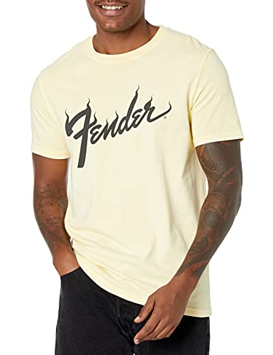 Lucky Brand mens Short Sleeve Crew Neck Fender Flame Tee T Shirt, Mellow Yellow, Large US Lucky Brand mens Short Sleeve Crew Neck Fender Flame Tee T Shirt, Mellow Yellow, Large US
