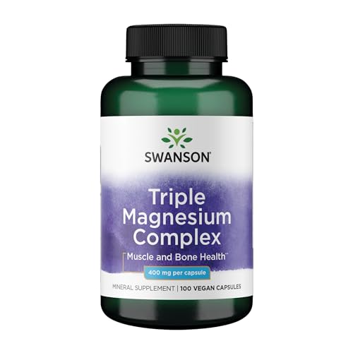 Swanson Triple Magnesium Complex - 100 Capsules, 400mg Each