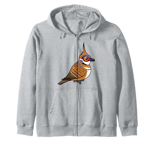 Cute Cartoon Spinifex Pigeon Birdorable Bird Species Zip Hoodie