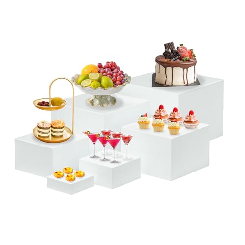 6 Paquetes Soporte para Tartas, Soporte Exhibición de Alimentos para Buffet, Estantes Expositor Donuts, Mesa Dulce Accesorios para Bodas/Fiestas/Eventos Caja de Almacenamiento para Joyas, Cosméticos