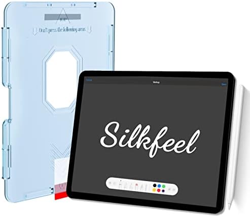 Hocents. Silkfeel Glass Screen Protector Compatible with iPad Pro 12.9 6th / 5th / 4th / 3rd Generation (2022/2021 / 2020/2018) [Anti Glare] [Touch Like Silk] [Auto Alignment Tool] [EZ Kit]