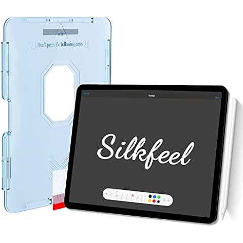 Hocents. Silkfeel Glass Screen Protector Compatible With iPad Pro 11 Inch (2022/2021/2020/2018) & iPad Air 5th / iPad Air 4th Generation (10.9 Inch), Touch Like Silk, Auto-Alignment Tool, EZ Kit Cover