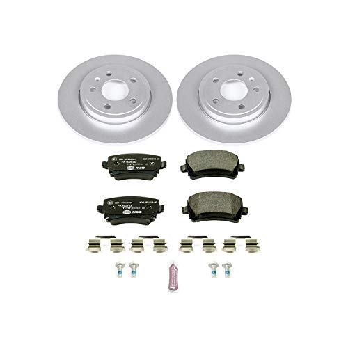 Image of Power Stop ESK4624 Rear Euro-Stop Brake Kit Audi For Audi A4 2005-2009, Audi A4 Quattro 2005-2009 [Model Specific]