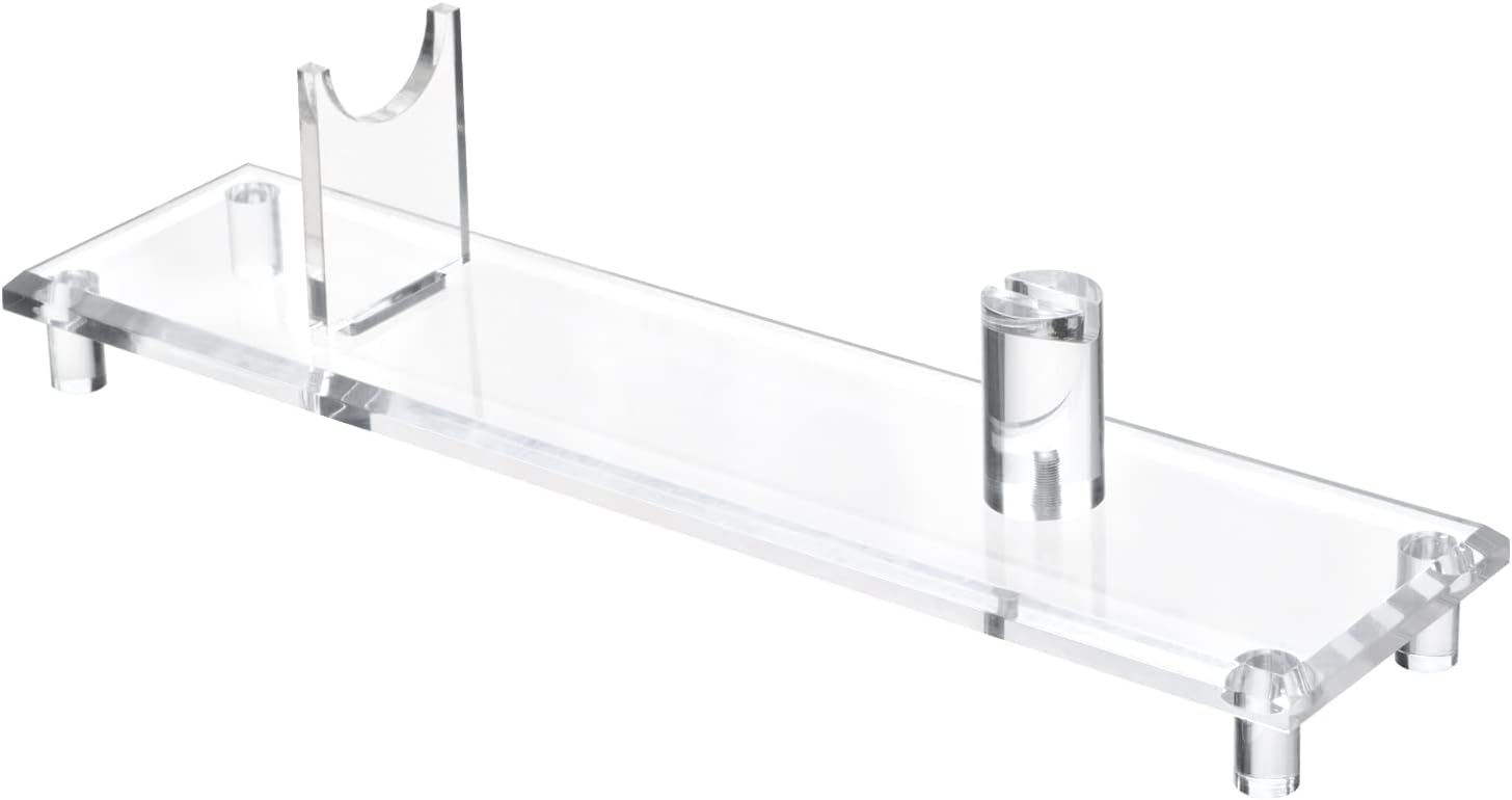 Acrylic Knife Display Stand, Holder for Single Knife Rustic Cabin Home Black, Fixed