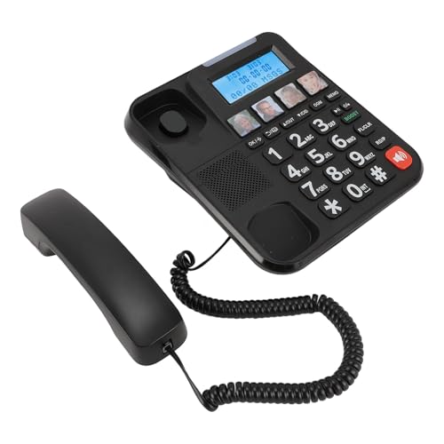 Teléfono fijo con cable e inalámbrico con contestador y 2 auriculares miniatura 5