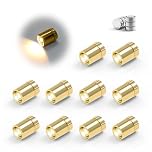 10 Pack Small Spotlight Battery Operated LED Lights, Warm White LED Wireless Miniature Spot Light for Artwork Painting,Jewelry Showcase Display,Closet,DIY Hand Craft (Warm White)