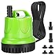 25W Tauchwasserpumpe 1200L/H Tauchpumpen mit hohem Durchfluss, Trockenbrennschutz mit extrem leisem Design, für Springbrunnen, Aquarien, Hydrokulturen, Teiche