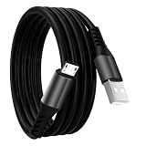 SLuB Micro USB ケーブル【0.5M】Type A to マイクロタイプB 2A急速充電 USB2.0データ転送 シリコン素材 断線防止 Android 充電コード Type-B PS4 コントローラー充電器 Xperia X/Galaxy S7/Kindle/モバイルバッテリー/加湿器等の各種Micro Type B機器対応 ブラック