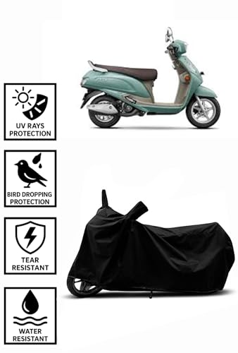 Image of Heavy Duty Waterproof Scooty & Bike Cover for Suzuki Access 125 - UV Resistant, Dustproof & Rain Protection, All-Weather Outdoor Cover for Bikes & Scooty with Buckle Straps