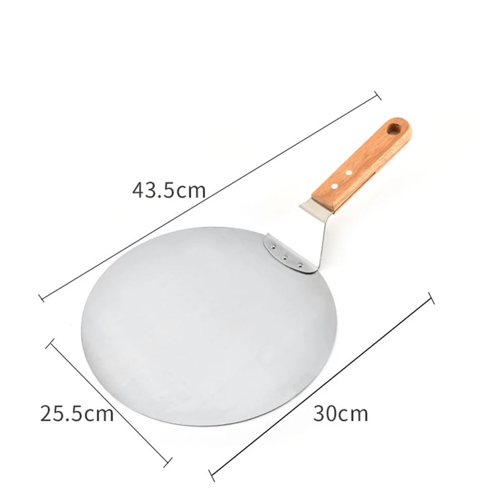 Pala Per Pizza Pala for pizza in acciaio inox con manico in legno for pizzaioli, cuochi e fornai domestici