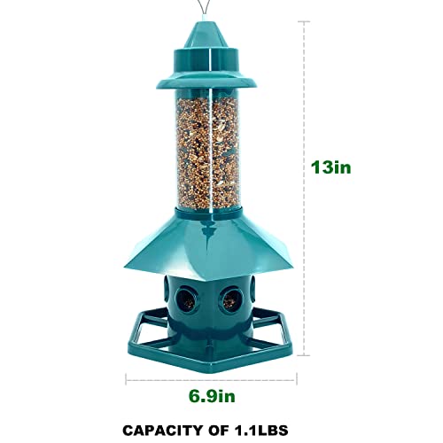 Squirrel Proof Bird Feeder For Outdoors Hanging, Gravity Protection Squirrel Proof Wild Bird Feeders For Outside #TOP5