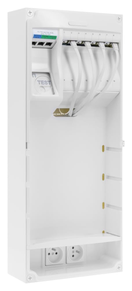 SIEMENS - Coffret De Communication Grade 3 TV - 8 RJ45