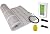 15 Sqft Mat, Electric Radiant Floor Heat Heating System with Aube Digital Floor Sensing Thermostat