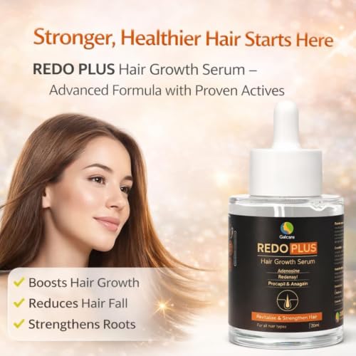 Image of REDO PLUS Hair Growth Serum with Adenosine, Redensyl, Procapil & Anagain, For All Hair Types, 60ml