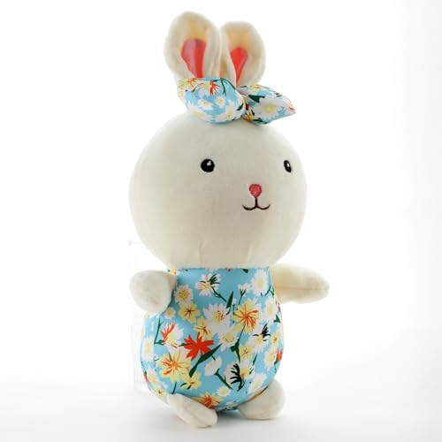 Image of Beige Bow Bunny Ultra-Soft Plush Toy 28CM for Kids | Cute Stuffed Bunny Soft Toy | Hug-Friendly Plush Rabbit for Babies Toddlers & Children | Soft Fabric | Safe Lightweight Washable