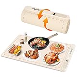 OcePor Warming Mat for Food, (XL 24'x15') Food Warming Mat, Electric Warming Tray,Foldable Food Warmer for Parties, Buffets, Family Gatherings, Holiday & Sabbath, Home & Kichen, Dining（Beige