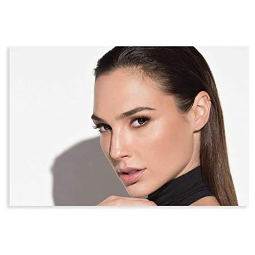 ZRRTTG Väggkonst kanvastryck Gal Gadot filmstjärna 1 för rumsdekoration konstverk målning poster väggar 60 x 80 cm (23,6 x 31,5 tum) ingen ram
