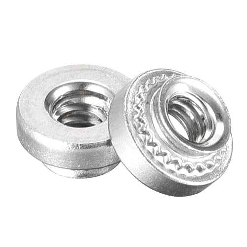QUARKZMAN Self-Clinching Muttern, #4-40x3.05mm Edelstahl Nietmutter Befestigungselement 100 Stück