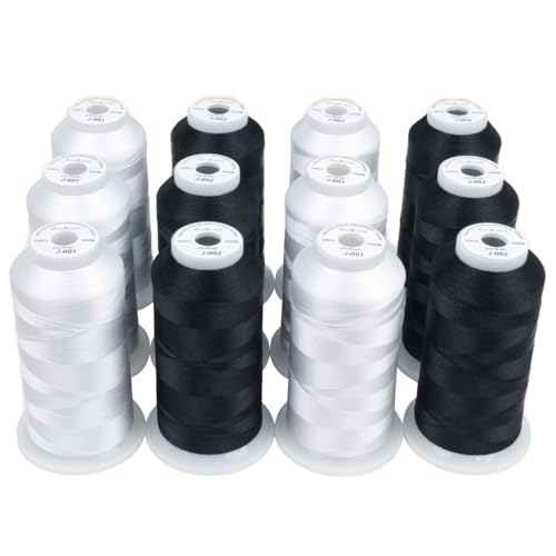 Simthread 12 Spools 3000 Yards 40WT Hilo de Bordar miniatura 1
