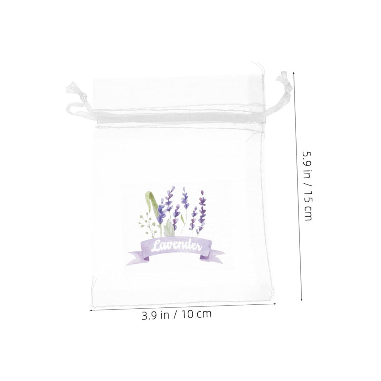 Cabilock 20pcs Empty Lavender Sachet Bags Mesh Drawstring Gauze Pouches for Organizing Herbs Dried Flowers and Accessories Reusable Storage for Home and Closet Freshening