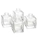 Hosley's Set of 4 Square Glass Diffuser Bottles - 3.25" High. Ideal for Use with Essential Oils, Hosley Replacement Diffusers & Hosley Reed Sticks, DIY, Crafts O3