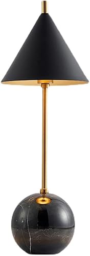 Miniatura 8 de KIZQYN Lámpara de mesita de noche, luz creativa, lámpara de mesita de noche de mármol de lujo, lámpara de noche de arte moderno, lámpara de noche