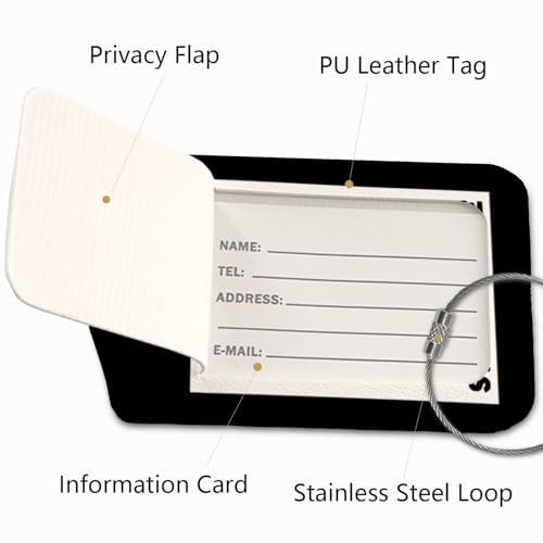 Stay Positive Luggage Tags for Suitcases,Funny Skull 2 Pack Baggage Tag Label with Steel Loop,Vintage Black Handbag School Bag Backpack Traveling Accessories3