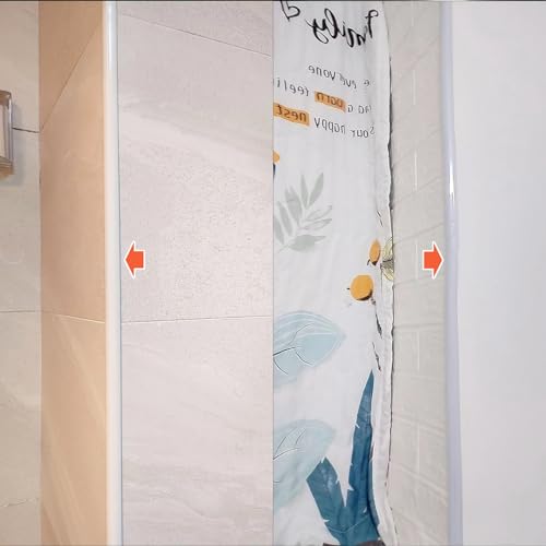 KEQKEV Innen- und Außeneckleisten aus Vinyl zum Abziehen und Aufkleben, flexible selbstklebende Wandleisten Wandeckenschoner Möbelkantenschutz(weiß)