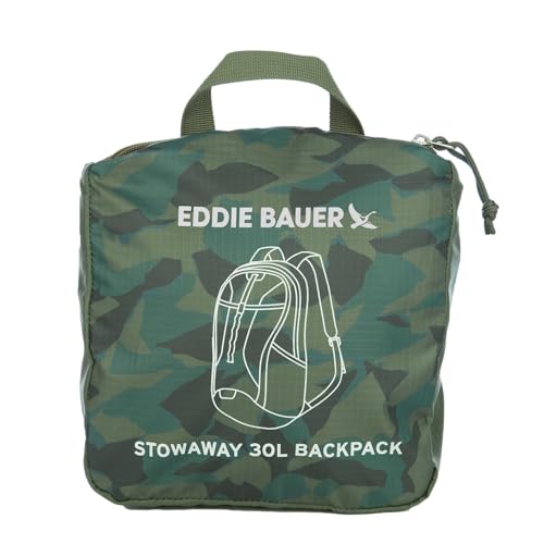 Image of Eddie Bauer Stowaway Packable Backpack | Travel | Outdoor | Lightweight | Foldable | Durable | Ripstop Polyester | 30L - Sprig Green