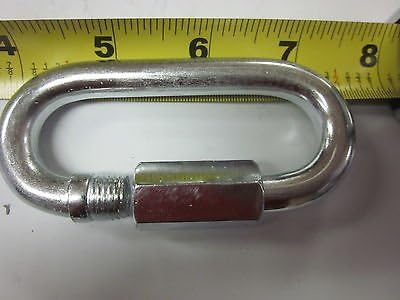 ~ 20 ~ QUICK HOOK LINKS 3/8" x 3-1/2" 2200-LB SAFETY TOW CHAIN ZINC STEEL BOAT
