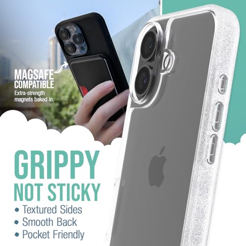 Image of Smartish iPhone 16 Clear Case - Gripmunk [Lightweight + Protective] Slim Drop Tested Ultra Thin Grip Cover for Apple iPhone 16 - Clearly Clear