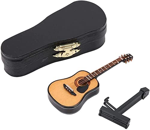 Mini guitare miniature en bois avec support de guitare et étui pour la maison, le bureau (10 cm) - Les Beatles, Paul McCartney, John Lennon, RIngo Starr, George Harrison Mini guitare miniature en bois avec support de guitare et étui pour la maison, le bureau (10 cm) – Image 5