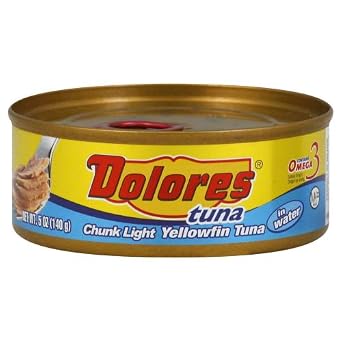 Dolores Chunk Light Yellowfin Tuna In Water 5 OZ Pack of 12