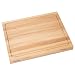 Produktbild NATUREHOME Schneidebrett Holz Groß Buche - 50x40x4 cm Holzschneidebrett Beidseitig Massivholz Küchenbrett Holzbrett Hochwertig Nudelbrett Tranchierbrett mit Saftrille