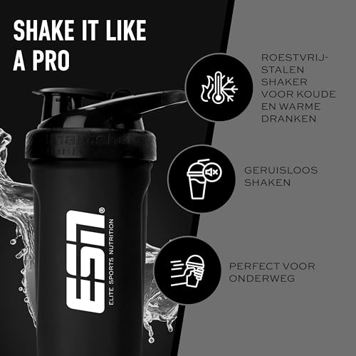 ESN Premium Roestvrijstalen Shakebeker, 700 ml - Ideaal voor Proteïne- en Eiwitshakes - RVS - Afbeelding 3