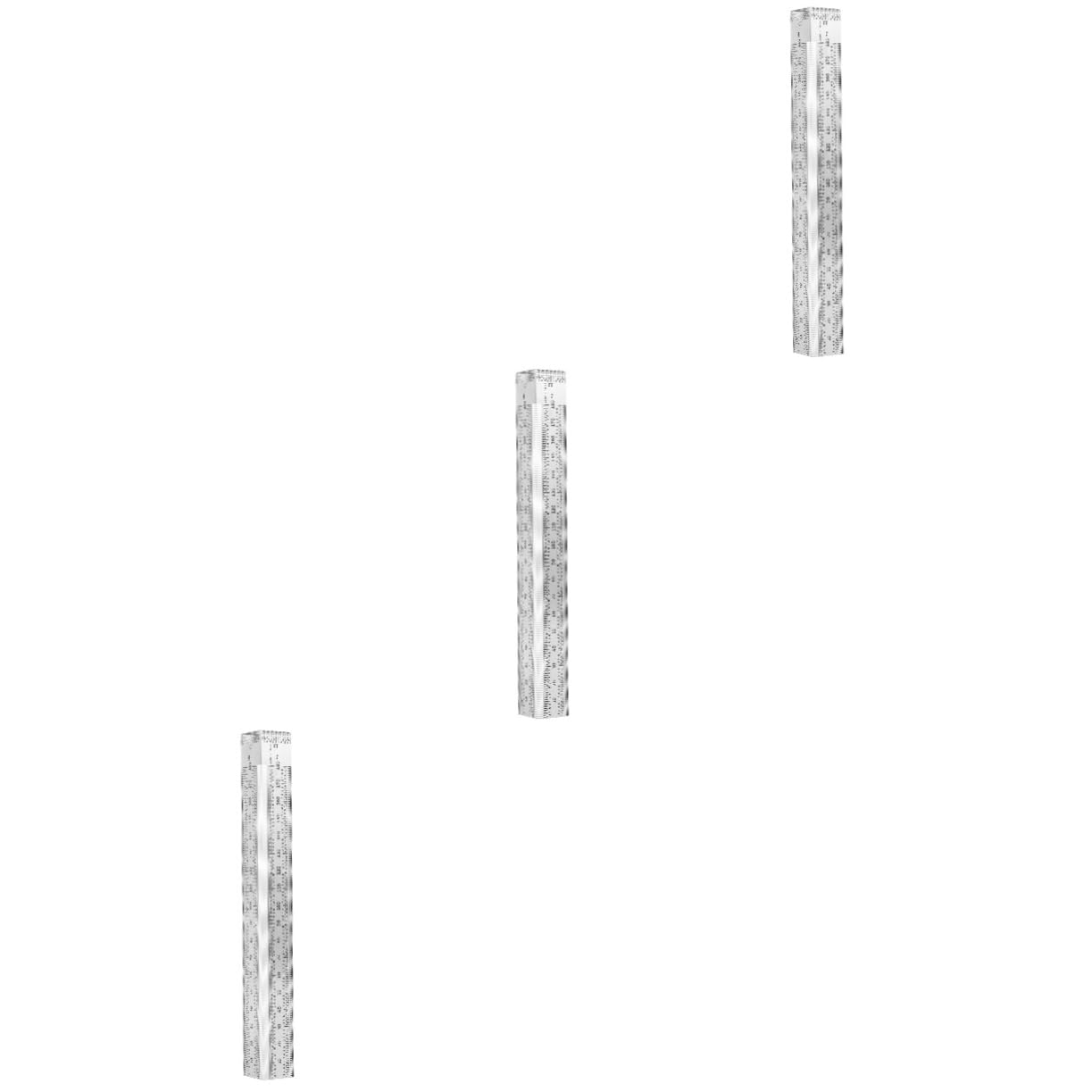 BESTonZON 3pièces Équerre De Mesure Acier Règle De Menuiserie Précise Avec Échelles Fines Outil De Traçage Pour De Bricolage Et Aménagement Intérieur