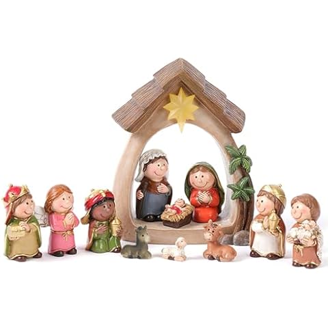 ESSECMBS LED Nativity Scene Figurine Set Cover