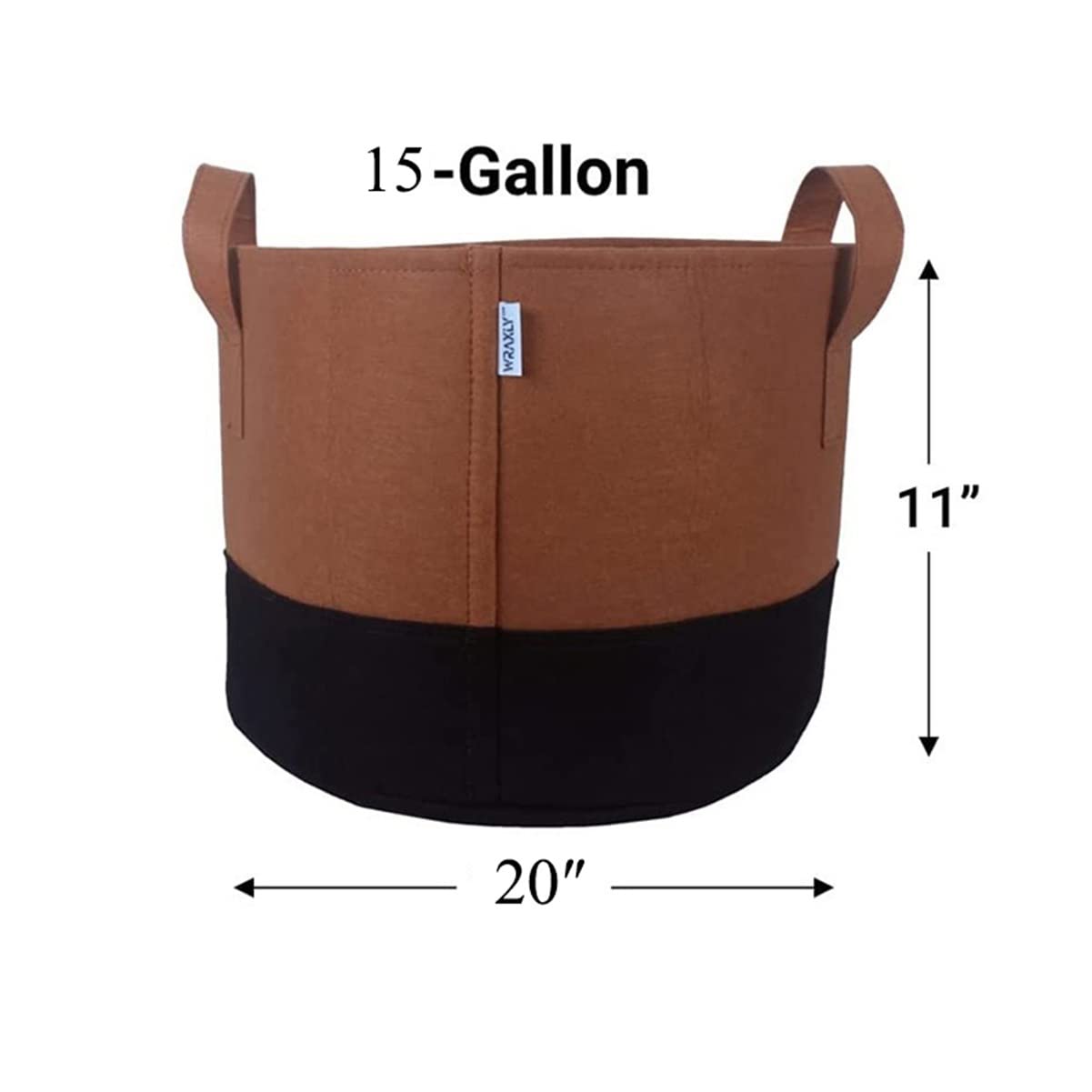 Bolsas de Cultivo de Patatas, Paquete de 3 Bolsas de macetas de Cultivo de Plantas de jardín Reutilizables y Resistentes for Tomate, Flores y Verduras ( Color : Green-Black , Tamaño : 15 Gallon )